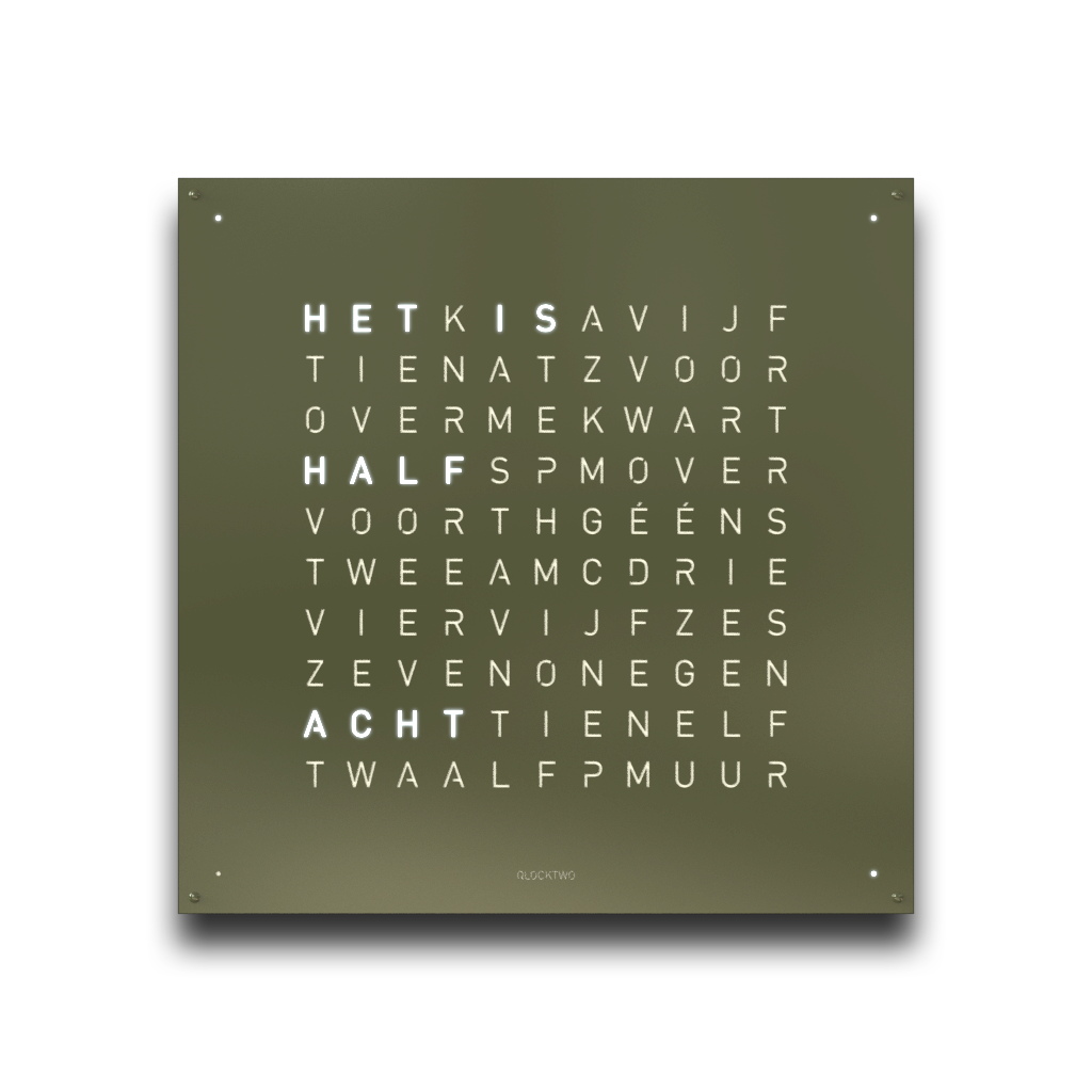 Qlocktwo Earth 90 Olive